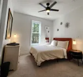 Secluded waterfront getaway with hot tub,fire pit, and private dock.