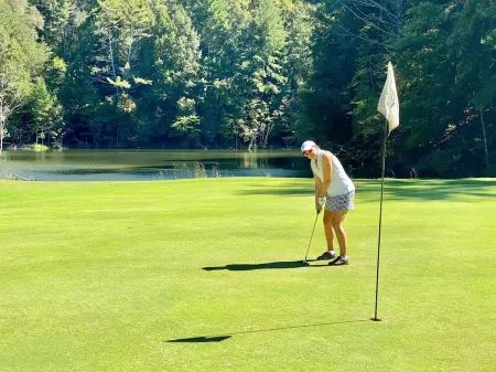 Luxury Retreat Overlooking the 11th Tee at Whitepath Golf Course in Ellijay