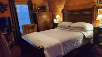Cozy Cabin on 11 acres w/ Lake&Mtn Views. wifi, great cell svc moderated AC.
