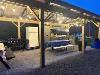 RV Glamping on Ischua Creek @ Campground Adventures