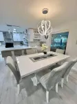 Kick back and relax in this calm, stylish space