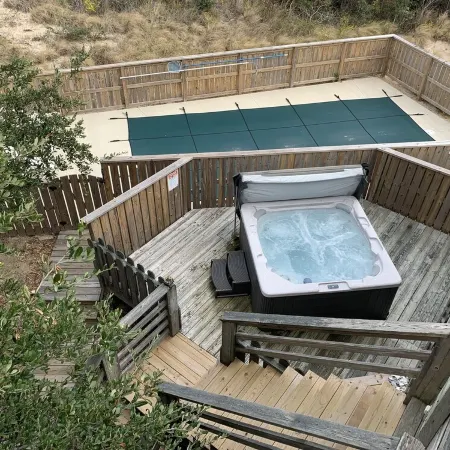 Water Music OBX:  Ocean views, easy beach access, private pool.  Pet friendly.