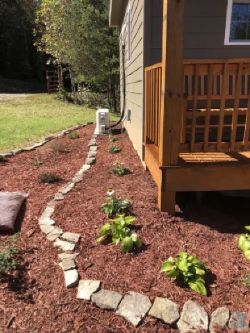 The Fire Cabin sets in the heart of the beautiful Moravian Falls