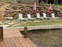 Mid lake, pet friendly 4 bedroom, 3 bath with protected swim area