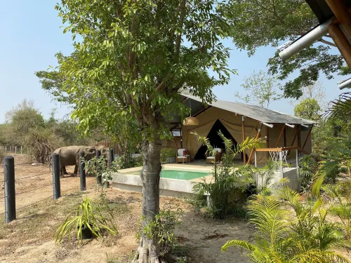 Elephant View Camp Hotels in Tha Yang District