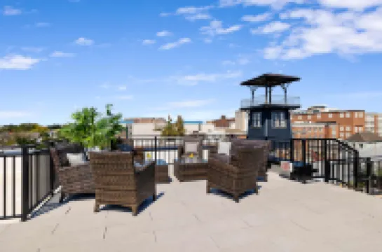 Shared Rooftop and Stylish Comforts - Contemporary Retreat