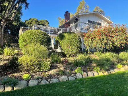 Mountain views. Montecito, Beach, Santa Barbara, large home. Separate Studio.