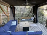 Unique Property with Treehouse Lodging Sitting on Large Private Stocked Pond.