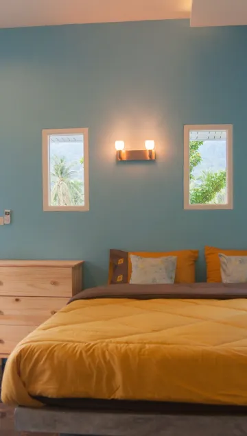 บังกะโลแบบหนึ่งห้องนอนพร้อมวิวภูเขา