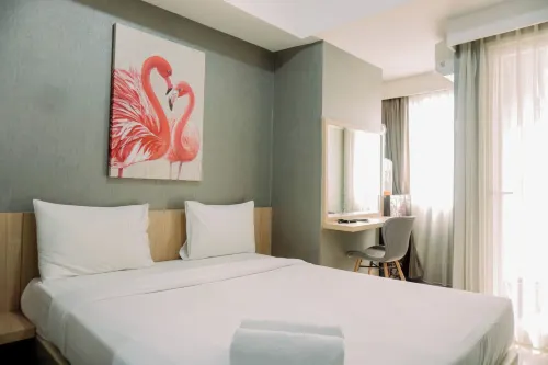 Best Comfy and Modern Studio at Baileys Apartment Hotels in Ciputat
