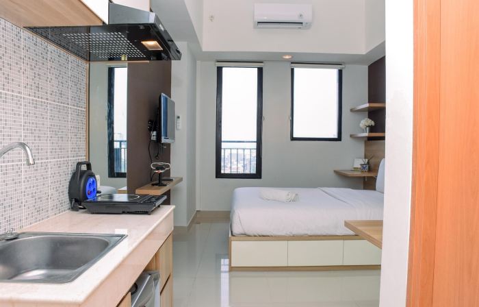 Comfy Studio Room at Evenciio Margonda Apartment