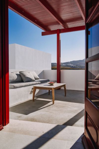 共有エリア ヴェデマ，ラグジュアリーコレクションリゾート，サントリーニの写真