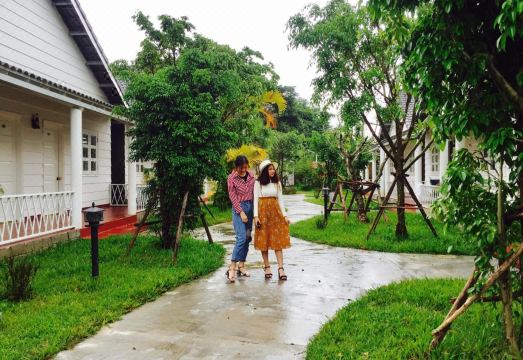 콘클로 호텔에서 가까운 현수교 풍경