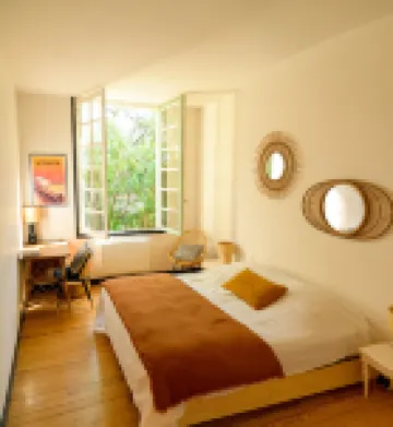 Character house between lake and sea