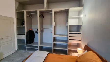 Detached house with garden, private terrace and shared swimming pool.