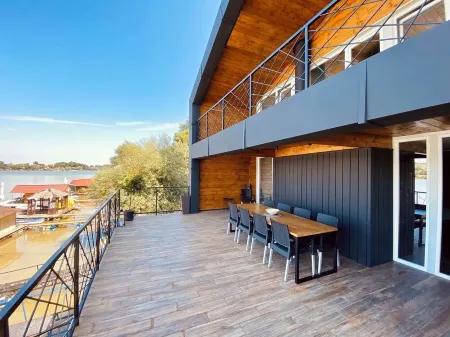 Black house Sava river