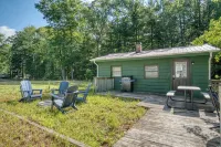 Charming Green Cabin with Private Round Lake Access, Minutes from Ludington