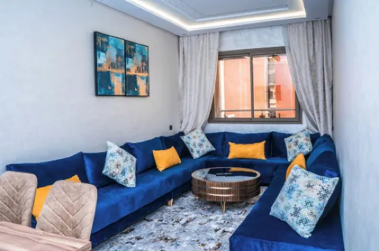 luxurious family-friendly apartment in Agadir with WiFi & 8 min from the beach