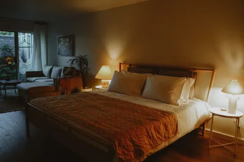 A quiet oceanfront hideaway on the shoreline of Nanoose Bay.