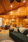 Peaceful Mountain Log Cabin Getaway with Hot Tub!