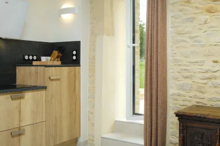 La Grande Ferme, "Grand Studio" for 2 people in Crépon, near Arromanches/Bayeux