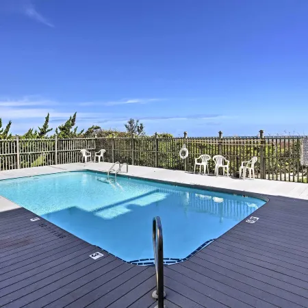 Walk to Shore! Ocean-View Condo in Carolina Beach