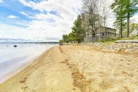 Luxe 4-Season Sebago Lake Getaway w/ Fire Pit - Beach
