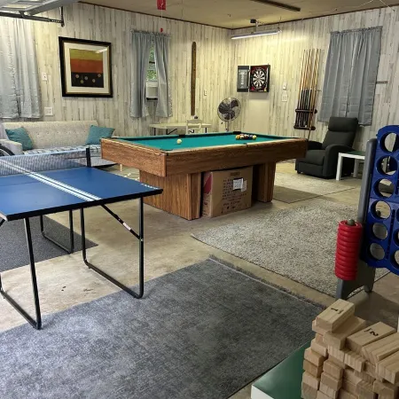 Private and pet-friendly, with game room and upgraded kitchen