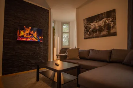 Modern apartment with a view of the salt works Отели в г. Бад-Ротенфельде