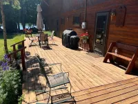 The Sniderhaus with beautiful sunsets and trails nearby.  A large dock.