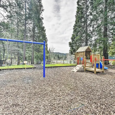 Game Room + Pool Access: Spacious Cabin in Arnold