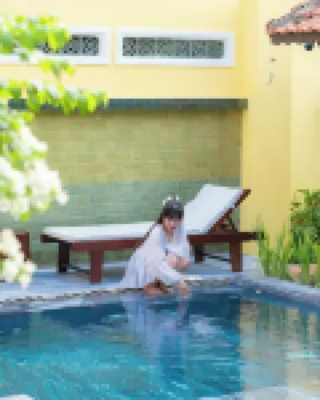 會安牛仔別墅，帶游泳池和燒烤花園。