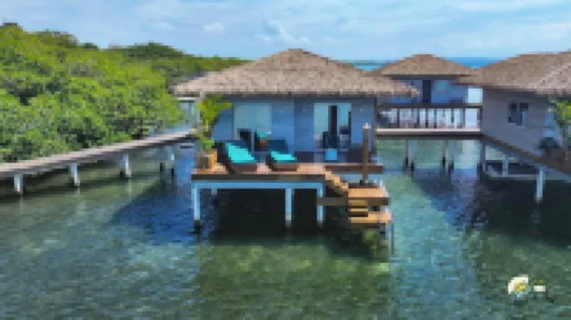 Coral Reef Over Water Bungalow, Bedroom, King Bed, Living Room, Kitchenette Hotels in 
