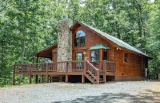 Blue Ridge Mountain Cabin w/ Hot Tub, Firepit, Game Room & Scenic Views