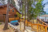 Lakefront Cabin with Private Beach-Redwood Dock & Jacuzzi, Cedar Cottage + Dome