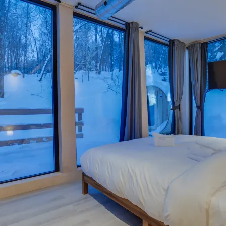 Bel Air Tremblant DOUBLE ANTARCTICA : 2 CHAMBRES, JACUZZI, SAUNA