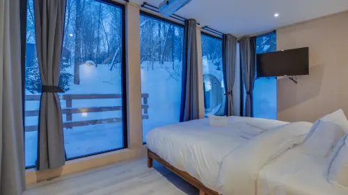 Bel Air Tremblant DOUBLE ANTARCTICA : 2 CHAMBRES, JACUZZI, SAUNA - 샬레 호텔