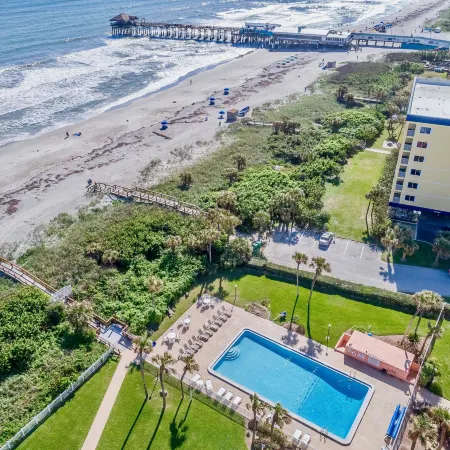 Cocoa Beach Towers - Oceanfront Resort with Heated Pool, Tennis Steps from the Pier