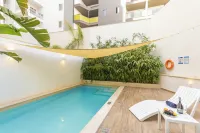 Modern Beautiful Pool and Sea Apt Qawra - Happy Rentals - Perheystävällinen