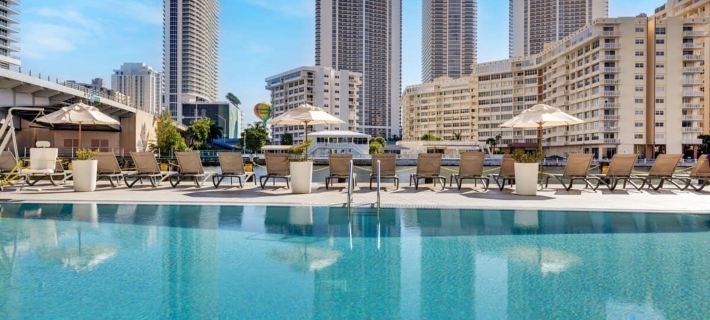 Pool -  Apartment w/ Balcony+Gym| Near Beach Hôtels à&nbsp;: Hallandale Beach