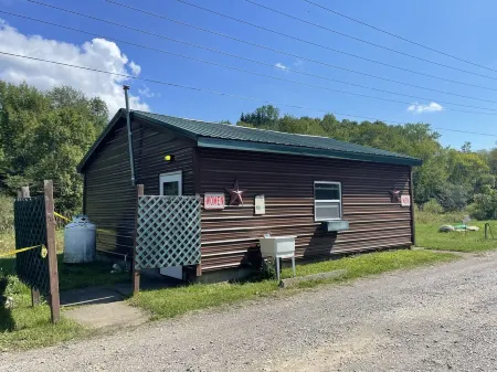 Tailgating Bus on Ischua Creek @ Campground Adventures