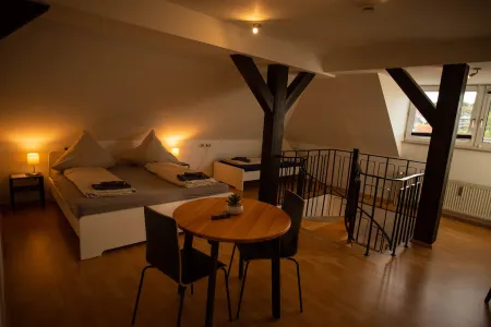 Modern vacation apartment in the Residenz am Kurpark Отели в г. Бад-Ротенфельде