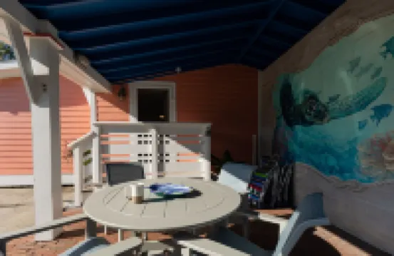 1 Block to THE MOTHER SEA.  Super easy and quick walk.