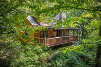 WindFall-Stunning Creekside Cabin, Pet Friendly, Two Fire Pit Areas