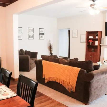 This home is located in beautiful Parke County, a rustic and charming setting.