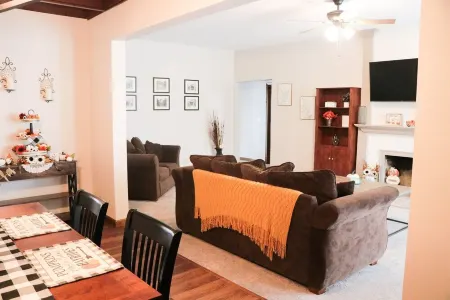 This home is located in beautiful Parke County, a rustic and charming setting.