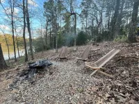 Modern lakefront cabin nestled in the piney woods of East Texas. Pet Friendly!