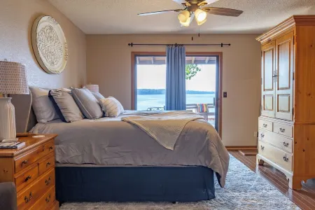 Waterfront lake house with your own private dock and amazing views.