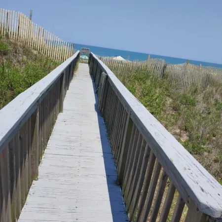 Beautiful Ocean Front Studio with direct beach and access to a deck.