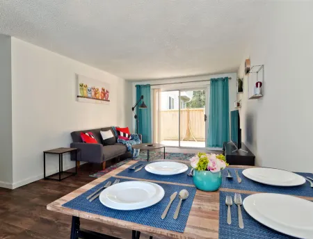 Stylish Kitchen and Smart TV Included - Modern Cozy Hideaway